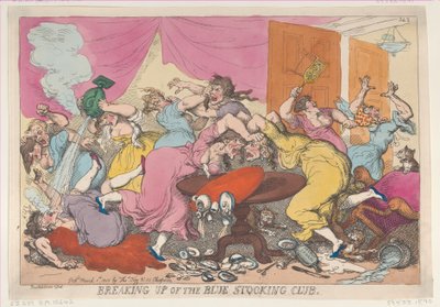 Disolución del Club de la Media Azul, 1 de marzo de 1815 de Thomas Rowlandson