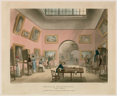 Institución Británica, Pall Mall de Thomas Rowlandson