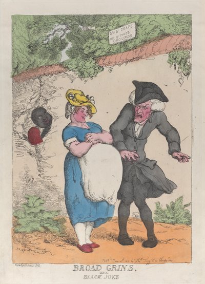 Sonrisas Amplias, o una Broma Negra, 4 de junio de 1812 de Thomas Rowlandson