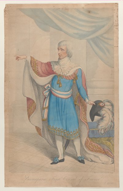 Bonaparte Primer Cónsul de Francia, 1800-04 de Thomas Rowlandson