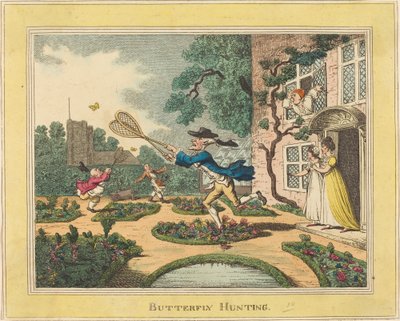 Caza de mariposas de Thomas Rowlandson