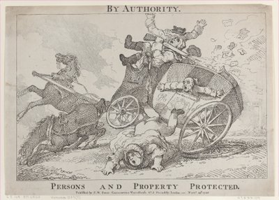 Por autoridad. Personas y propiedades protegidas, 24 de noviembre de 1785 de Thomas Rowlandson