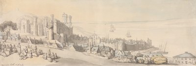 Castillo de Carnarvon, Gales del Norte de Thomas Rowlandson
