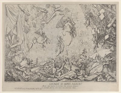 ¡El caos ha vuelto!, 4 de febrero de 1791 de Thomas Rowlandson