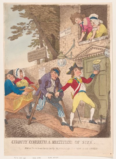 La caridad cubre multitud de pecados, 27 de noviembre de 1781 de Thomas Rowlandson