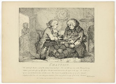 Charla, del Viaje a las Hébridas de Boswell de Thomas Rowlandson