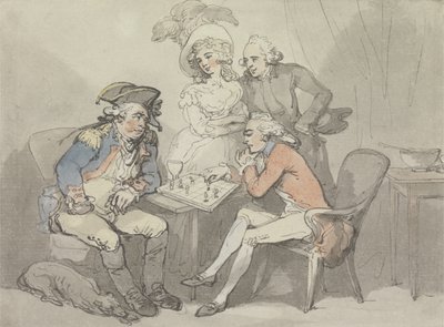 Jaque Mate, c.1790 de Thomas Rowlandson