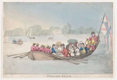 Chelsea Reach, 1799 de Thomas Rowlandson