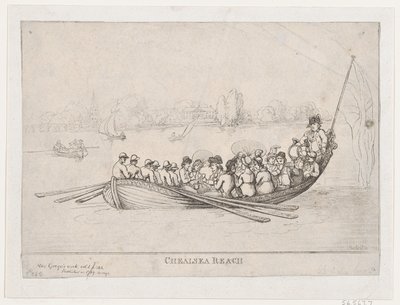 Chelsea Reach de Thomas Rowlandson