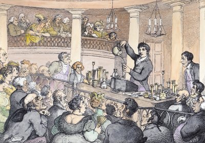 Conferencias químicas, c.1809 de Thomas Rowlandson