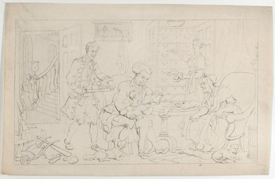 Infancia: El Primer Tutor, de La Danza de la Vida, 1 de septiembre de 1817 de Thomas Rowlandson