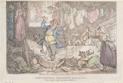 Christopher Crabtree en la espuma: Querido, querido, ¿qué puede ser? de Thomas Rowlandson