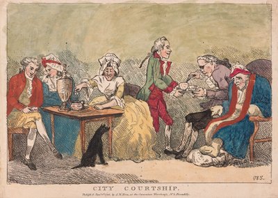 Cortejo en la Ciudad de Thomas Rowlandson