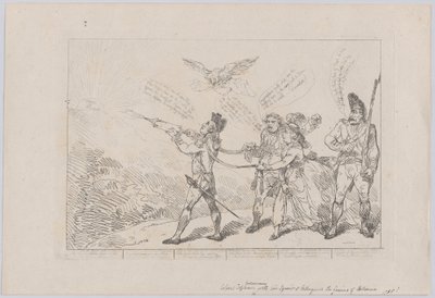 [Col. Topham Intentando, Con Su Jeringa, Extinguir el Genio de Holma..., 10 de diciembre de 1784 de Thomas Rowlandson