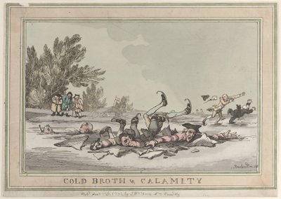 Caldo frío y calamidad, 26 de enero de 1792 de Thomas Rowlandson