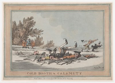 Caldo Frío y Calamidad, 26 de enero de 1792 de Thomas Rowlandson