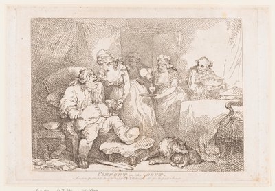 Alivio de la gota de Thomas Rowlandson