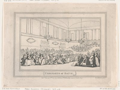Comodidades de Bath, Placa 10, 6 de enero de 1798 de Thomas Rowlandson
