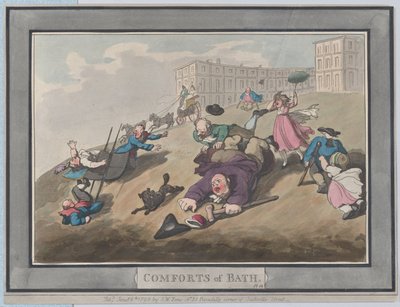 Comodidades de Bath, Placa 12, 6 de enero de 1798 de Thomas Rowlandson
