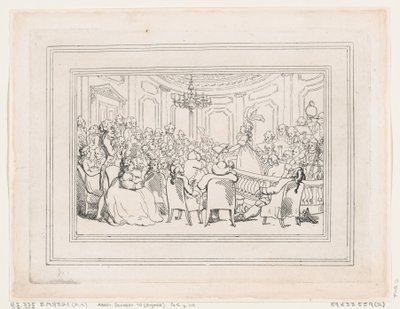 Las delicias del baño, lámina 2 de Thomas Rowlandson