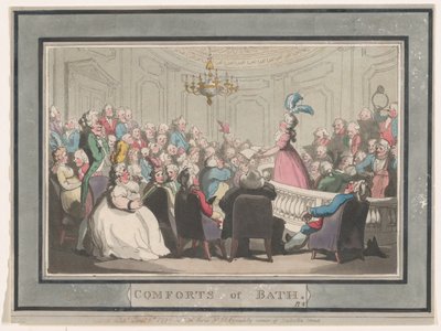 Comodidades de Bath, Placa 2, 6 de Enero de 1798 de Thomas Rowlandson