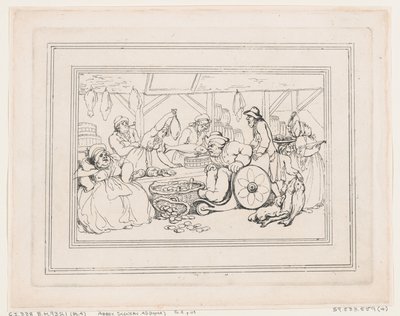 Las delicias del baño, lámina 4 de Thomas Rowlandson