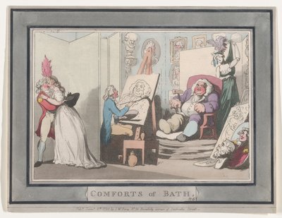 Comodidades de Bath, Placa 6 de Thomas Rowlandson
