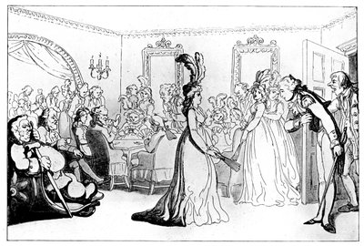 Comodidades de Bath: Los Juegos, o Asamblea con Jugadores de Cartas, 1798 de Thomas Rowlandson