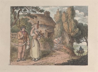 Cornualles, un supervisor, de Vistas en Cornualles, 1812 de Thomas Rowlandson