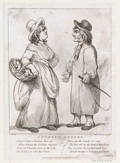 Amantes del campo, 15 de marzo de 1798 de Thomas Rowlandson