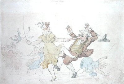 Perros bailando de Thomas Rowlandson