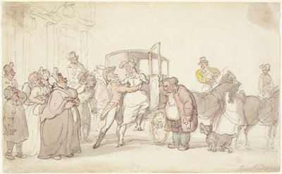 Escena de despedida de Thomas Rowlandson