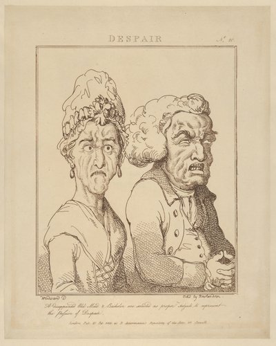 Desesperación, 21 de febrero de 1800 de Thomas Rowlandson