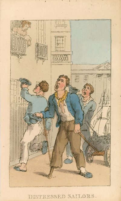 Marineros Angustiados de Thomas Rowlandson