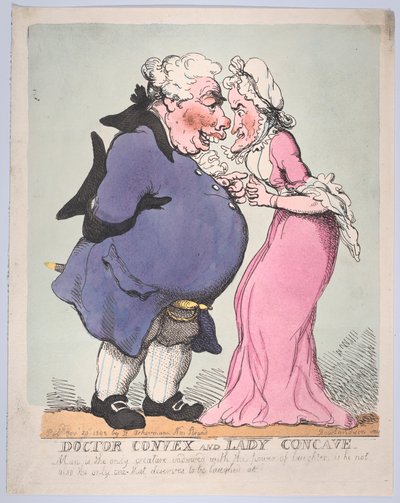 Doctor Convexo y Dama Cóncava, 20 de noviembre de 1802 de Thomas Rowlandson