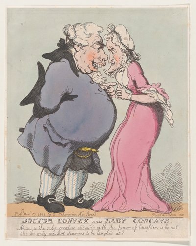 Doctor Convexo y Dama Cóncava, 20 de noviembre de 1802 de Thomas Rowlandson