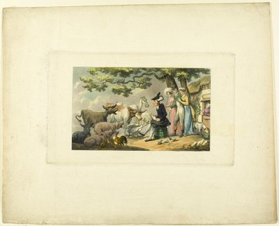 Doctor Syntax dibujando la naturaleza, de El tour del Doctor Syntax de Thomas Rowlandson