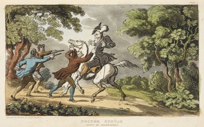 Doctora Sintaxis y salteadores de caminos de Thomas Rowlandson