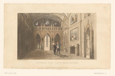 El Doctor Syntax visita Eaton Hall, en Cheshire de Thomas Rowlandson