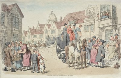 Dolphins Inn: Coches de Greenwich y Woolwich de Thomas Rowlandson