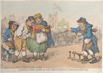 Feria de Doncaster o los Industriosos Yorkshirebites de Thomas Rowlandson