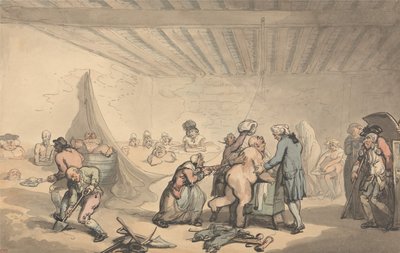 Establecimiento de baños del Dr. Graham de Thomas Rowlandson