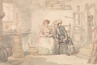 Dr. Syntax y la lechera de Thomas Rowlandson