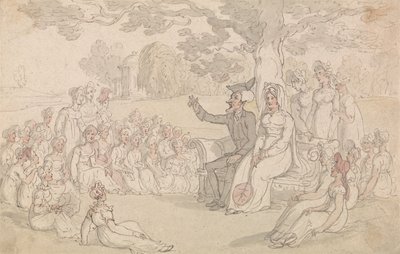 El Dr. Syntax visita un internado para jóvenes damas de Thomas Rowlandson