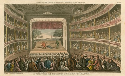 El Dr. Syntax en el Teatro Covent Garden, Londres de Thomas Rowlandson