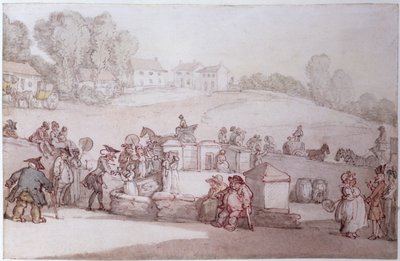 Dr. Syntax en el Spa de Harrogate de Thomas Rowlandson