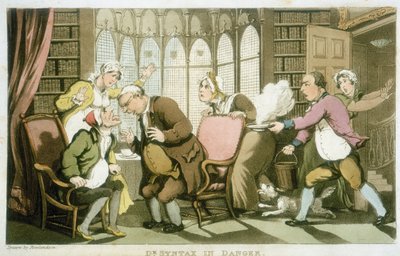 Dr. Sintaxis en peligro de Thomas Rowlandson