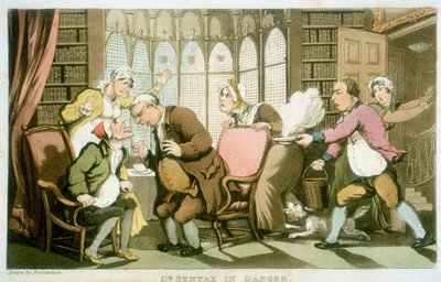 El Dr. Syntax en peligro, 1820 de Thomas Rowlandson