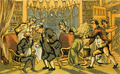 El Dr. Syntax en peligro de Thomas Rowlandson