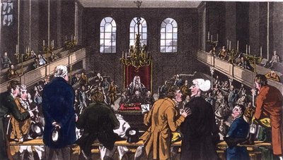 Dr. Syntax en la Cámara de los Comunes de Thomas Rowlandson